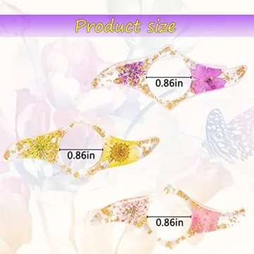 Unique Flower Resin Book Page Holders for Book Lovers