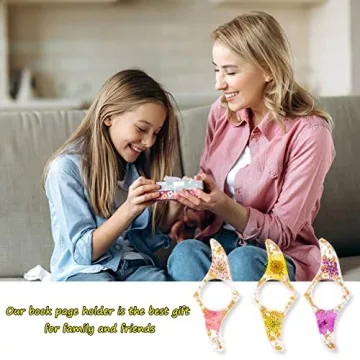 Unique Flower Resin Book Page Holders for Book Lovers