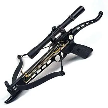 Powerful Pistol Crossbow with Scope and 39 Arrows