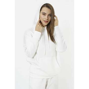 Eoselio Women Leisure Loungewear Comfy Soft Fleece Long Sleeve Oversize Sweatshirt Front Pocket Hood...