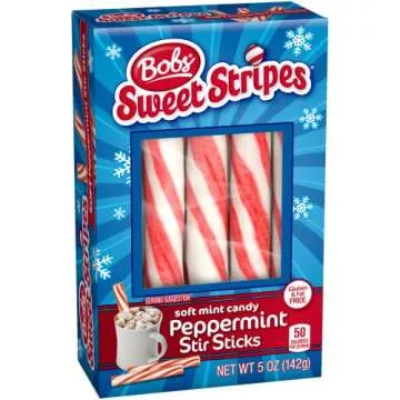 Bob's Sweet Stripes Peppermint Stir Sticks - Holiday Classic