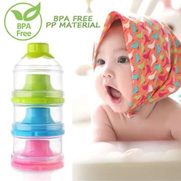 Accmor Baby Formula Dispenser for Convenient Travel Feeding