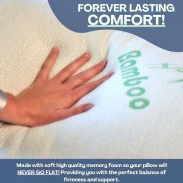 Adjustable Memory Foam Bamboo Pillows for Better Sleep