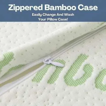 Adjustable Memory Foam Bamboo Pillows for Better Sleep