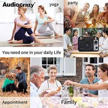 Multi-Band Portable Radio with Precise Tuning and AUX