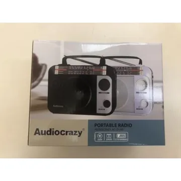 Multi-Band Portable Radio with Precise Tuning and AUX