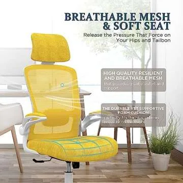 Mimoglad Ergonomic Office Chair with Adjustable Features