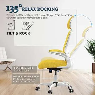 Mimoglad Ergonomic Office Chair with Adjustable Features