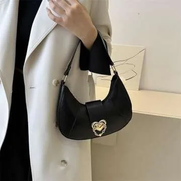 Lushandy Crescent Shoulder Bag Trendy Retro Fashion
