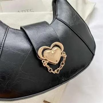 Lushandy Crescent Shoulder Bag Trendy Retro Fashion