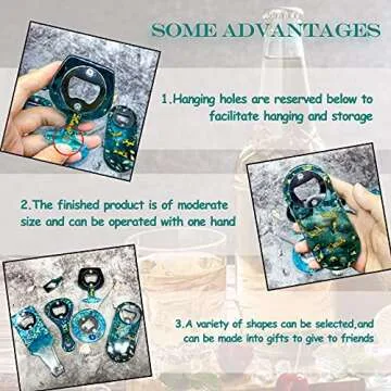 IHUIXINHE Bottle Opener Silicone Mold Kit for DIY Creators