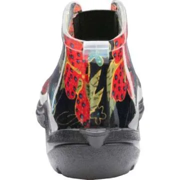 Sloggers Women's Waterproof Rain and Garden Ankle Boots with Comfort Insole, Midsummer Black, Size 8, Style 2841BK08