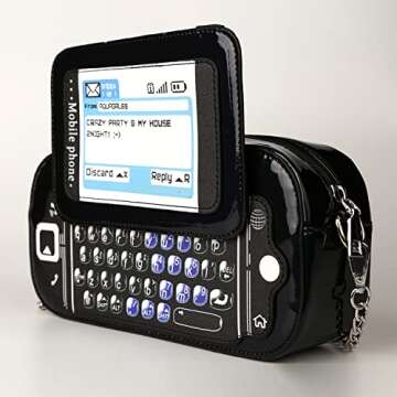 Ondeam Slider Phone Shoulder Purses: Unique PU CrossBody Bag for Women