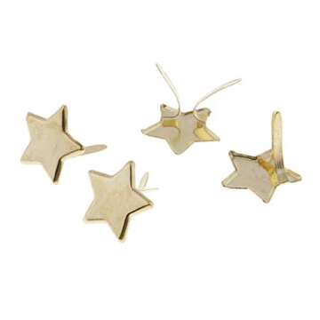 Gold Star Head Split Pins for Craft & Scrapbooking
