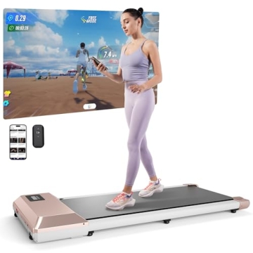 Lacuffy Walking Pad - Compact Under Desk Treadmill with Remote & LED Display