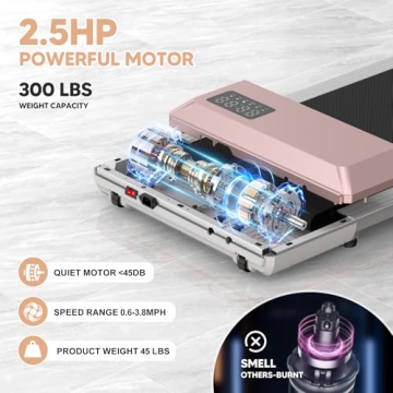 Lacuffy Walking Pad for Home Office Use with Low Noise