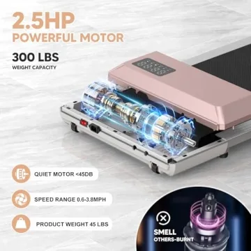 Lacuffy Walking Pad for Home Office Use with Low Noise