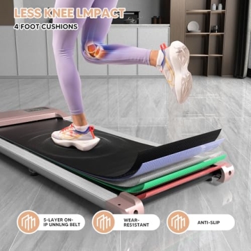 Lacuffy Walking Pad for Home Office Use with Low Noise