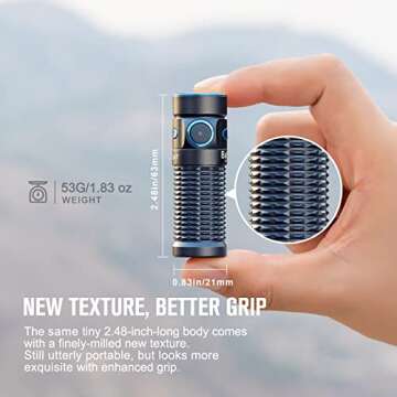 OLIGHT Baton3 1200 Lumens Compact Rechargeable Flashlight