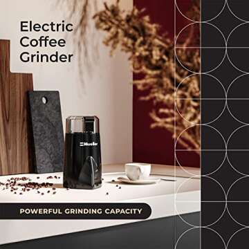 Mueller Living HyperGrind Precision Electric Spice/Coffee Grinder Mill with Large Grinding Capacity ...