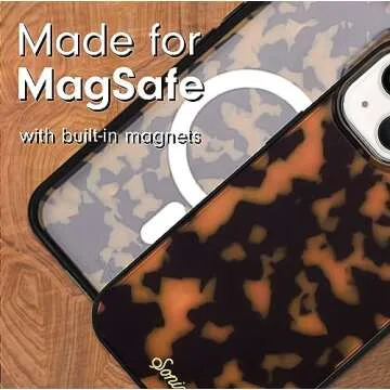 Sonix Case for iPhone 15, 14, 13 | Compatible with MagSafe | 10ft Drop Tested | Tortoise Shell | Brown Tort