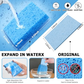 Vilphel Biodegradable Super Absorbent Kitchen Sponges Pack