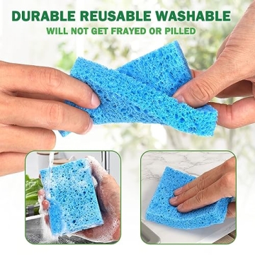 Vilphel Biodegradable Super Absorbent Kitchen Sponges Pack