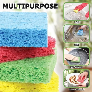 Vilphel Biodegradable Super Absorbent Kitchen Sponges Pack