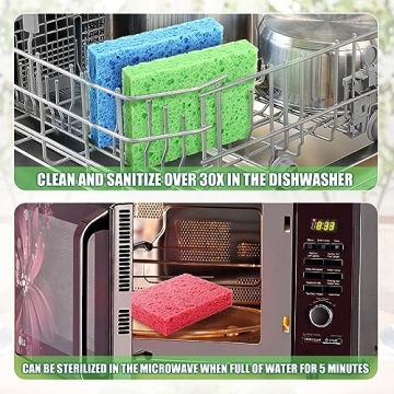 Vilphel Biodegradable Super Absorbent Kitchen Sponges Pack