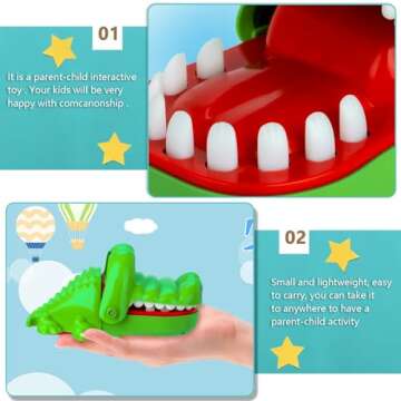 Starspuff Crocodile Teeth Games Dinosaur Biting Finger Game Funny Toys Kids Games