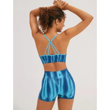 FRESOUGHT Women's V Neck Adjustable Workout Set for Fitness