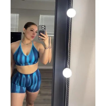 FRESOUGHT Women's V Neck Adjustable Workout Set for Fitness