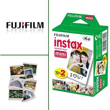 Fujifilm Instax Mini Link2 Smartphone Printer (Soft Pink) Bundle with Fuji Instax Mini Film Pack (40 Sheets)