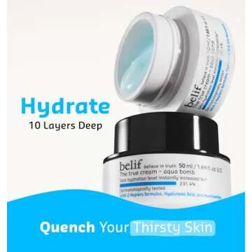 Hydrating belif Aqua Bomb Moisturizer for All Skin Types