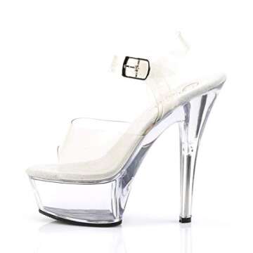 Pleaser Kiss-208 Stylish Ankle-Strap Sandal for Women