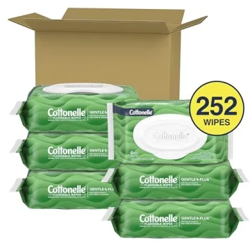 Cottonelle Flushable Wet Wipes Aloe Vitamin E 252 Count