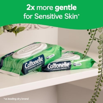 Cottonelle Flushable Wet Wipes Aloe Vitamin E 252 Count