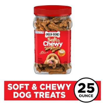 Milk-Bone Soft & Chewy Dog Treats, Chicken Recipe With Chicken Breast, 25 Ounce Container