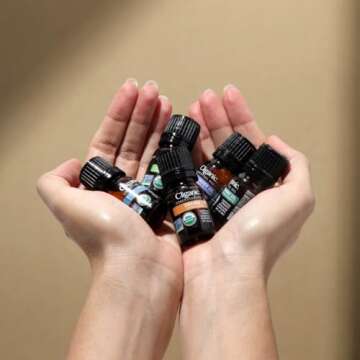 Cliganic Organic Lemon Essential Oil for Aromatherapy & Cleaning