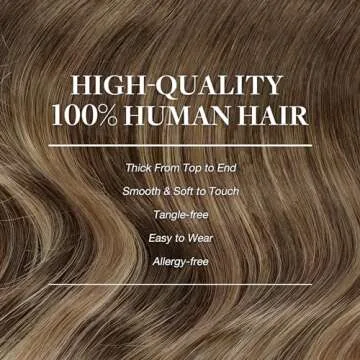 GOO GOO Clip in Hair Extensions Real Human Hair, Remy Human Hair Extensions Clip ins for Women, Natural Human Hair, 18inch 120g 7Pcs, 4/27/4 Balayage Chocolate Brown to Caramel Blonde