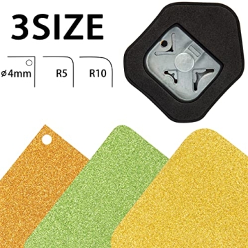 QIQQIKIN 3-in-1 Corner Rounder Punch for Crafters and More