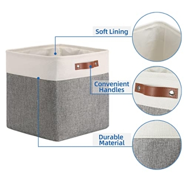 Stylish 13 Inch Storage Cubes Baskets for Easy Organization
