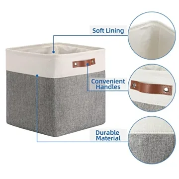 Stylish 13 Inch Storage Cubes Baskets for Easy Organization