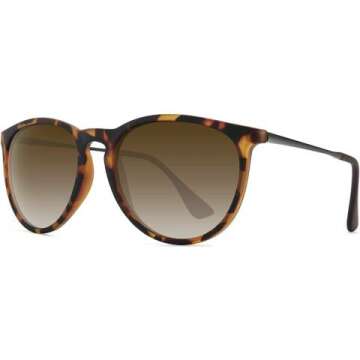 WOWSUN Vintage Round Polarized Sunglasses for Women - Stylish Mirrored Lens