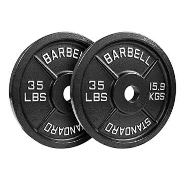 NEXO Premium Olympic Plates Set - 245lbs Durable Weight Plates