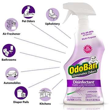 OdoBan Lavender Disinfectant Spray - Set of 2 Bottles