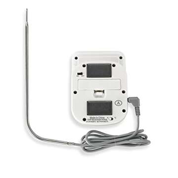 Polder Digital In-Oven Thermometer/Timer, White