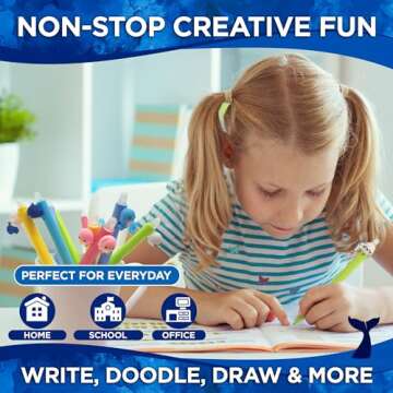 BUNMO Erasable Gel Pens - Multicolor Cute Pens - School Supplies for Girls - Erasable Pens for Smoot...