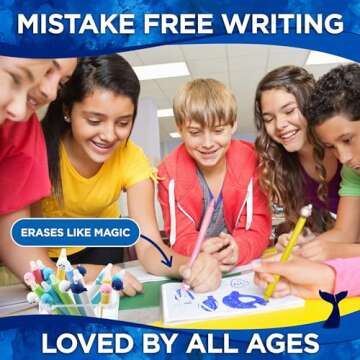 BUNMO Erasable Gel Pens - Multicolor Cute Pens - School Supplies for Girls - Erasable Pens for Smooth Writing & Drawing - Gifts for Teens - 12 Refills Included - 12 Pack