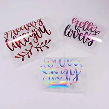 TECKWRAP Holographic Heat Transfer Vinyl for Custom Apparel